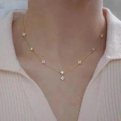 326Nh【オシャレ】ダイヤ　チョーカー　ネックレス　S925　ゴールド　CZ 326Nh【オシャレ】ダイヤ チョーカー ネックレス S925 ゴールド