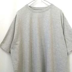 FILA 袖ロゴ 無地 ビッグサイズ Tシャツ グレー 2XL 海外古着