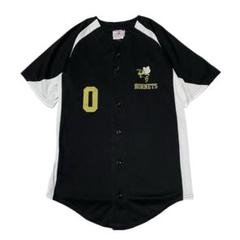 90s MLB Hornets ベースボールシャツ ゲームシャツ ユニフォーム