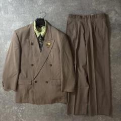 NO.62 【vintage】 セットアップ ダブル ピンズネクタイ ベージュ
