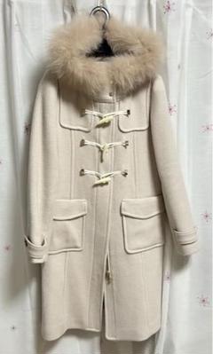 極美品】ふわふわファーダッフルコート - メルカリ