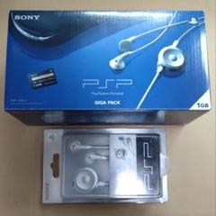 極美品 PSP 1000 ブラック ギガパック 未使用イヤホン ソニー 464