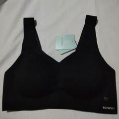 RUWEN ブラック ノンワイヤーブラジャー　サイズL　未使用タグ付