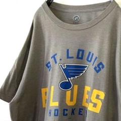 NHL セントルイス ブルース ホッケー Tシャツ XL グレー 灰色 古着