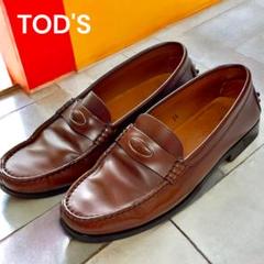 定番　TOD'Sローファー　ドライビングシューズ　ライトブラウン　36(23)