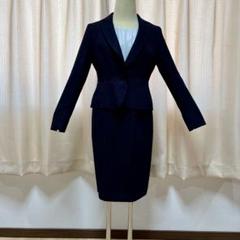スーツ　9号　ネイビー　ファンシーツイード(Ｊ-ing)