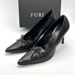 FURLA フルラ　レザー　パンプス　ヒール　ブラック