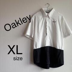オークリー OAKLEY バイカラー モノトーン 半袖 シャツ ゴルフ ウェア