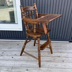 飛騨の家具　ヒダダイネット ハイチェア ベビーチェア 飛騨家具 ヒダダイネット 木製 テーブル付きハイチェア ベビー