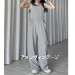 新品タグ付♡24SS Ameri SWEAT EASYROMPERSサロペットb