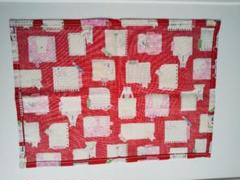 ハンドメイド ランチョンマット 25×35 2枚組 白くま