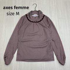 axes femme アクシーズファム ハイネック フリル カットソー M