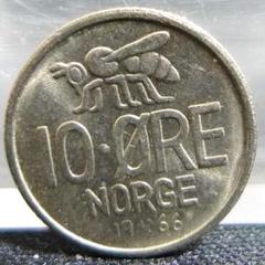 レア 銀貨】ノルウェー 25クローネ 10㌛ 【レインボー トーン
