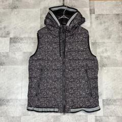 未使用　AZUL by moussy フード付きダウンベスト XLブラック 未使用 AZUL by moussy フード付きダウンベスト XLブラック