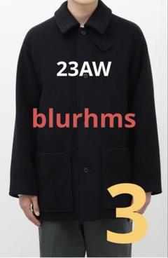 美品　半額以下　23AW ブラームス　ウール　カシミヤ　ハーフ　コート 美品 半額以下 23AW ブラームス ウール カシミヤ ハーフ コート