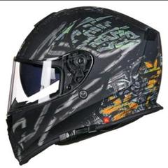 新品 バイクヘルメット フルフェイス ヘルメット ダブルシールド
黒