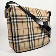 希少 BURBERRY PVC 2way メッセンジャーバッグ　ショルダーバッグ バーバリー ショルダーバッグ メッセンジャーバッグ ノバ