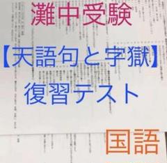 灘中国語1日目対策ABCDプリント国語知識12種➕外来語➕俳句