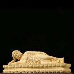 【釈迦如来】 仏像 黄楊木 祈る 厄除け 仏教美術 神様 木製彫刻置物