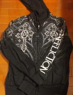 AFFLICTION AMERICAN CUSTOMS MOTOR CLUB REVERSIBL HOODIE JACKET SIZE M L XL 2XL