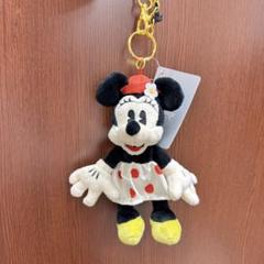 顔厳選新品タグ付き ミニー ぬいぐるみ キーチェーン　MINNIE DAY