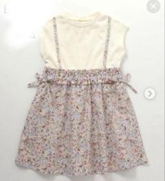 【新品＊送料込】　breeze ドッキングワンピース 花柄　フラワープリント