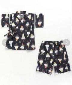 アプクレール 甚平 かき氷 浴衣 100サイズ 子供服
