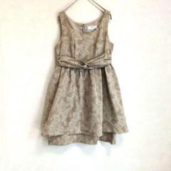 JILLSTUART　花柄　フェミニン　ノースリーブ　ワンピース　ベージュ