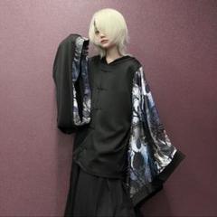 ★大大特価☆着物風袖2WAY TWO-TONE ドレス【和柄】ニーアクロージング 着物風袖2WAY TWO-TONE DRESS【ARTISTIC ROSE】 | NIER CLOTHING