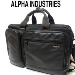 【極美品】アルファインダストリーズ ブリーフケース3wayカーキ sacsbar_alpha-04954