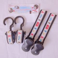 Akanbo ベビーカー用クリップ フック 360度回転