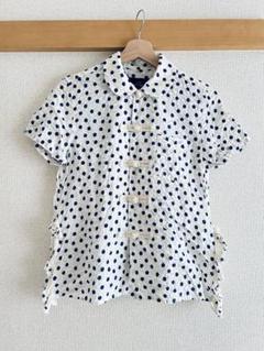 希少✨ 90s COMME des GARÇONS レースシャツ 丸襟 M 半袖 希少✨ 90s COMME des GARÇONS レースシャツ 丸襟 M 半袖（COMME
