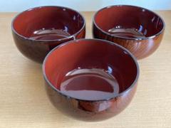 木製漆器 お椀3点