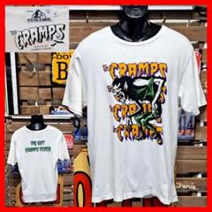 ヒステリックグラマー×クランプス　プリント　半袖　バンドTシャツ　L　ホワイト