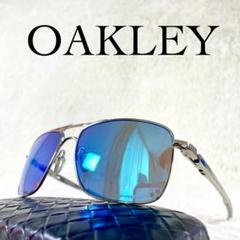 美品　OAKLEY　Gauge6　サングラス　ミラーレンズ　シルバーフレーム