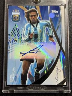 バティストゥータ サネッティ イエロサイン入り写真 Batistuta サネッティ イエロサイン入り写真