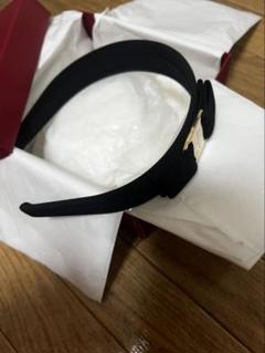 ferragamo ブラック ヘアバンド　美品 Salvatore Ferragamo ブラックヘアバンド - メルカリ