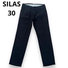 【美品】SILAS サイラス コットン チノパンツ ブラック 30