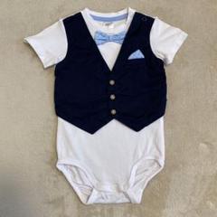 【美品✨】H&M ボディスーツ ベスト付き 80サイズ