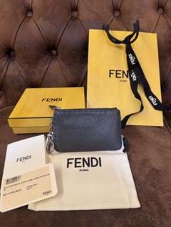 【人気】FENDI コインケース　スタッズ　ピンク　レザー　キーチェーン 楽天市場】FENDI フェンディ FF LOGO Coin Card Case カード