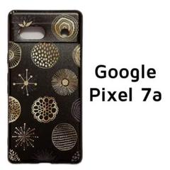 Pixel7a カバー 黒 サークル 北欧風のサムネイル