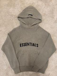 ESSENTIALS（Fear of God）グリーンベージュ フーディーXXS