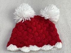 美品 赤ちゃん用ニット帽 秋冬用