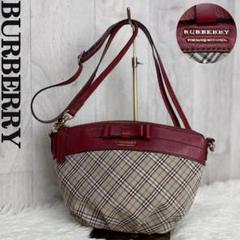 良品　バーバリーロンドン　ショルダーバッグ　ノバチェック　レザー　本革　PVC 送料0円】 BURBERRY バーバリー ノバチェック ショルダーバッグ