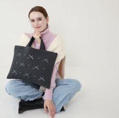ヌビバッグ⭐︎ガーデン　リボンパール　アンティークグレー　底板付♡隠しマグネット 2025年最新】ヌビバッグ パールの人気アイテム - メルカリ