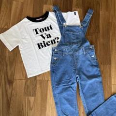 まとめ売り　オーバーオール　Tシャツ　２着セット　ピンクラテ　140