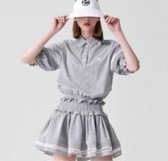 新品　UTAA　ユタ　ゴルフ　セットアップ　ホワイト　XS 新品 UTAA ユタ ゴルフ レースセットアップ ホワイト XS （公式