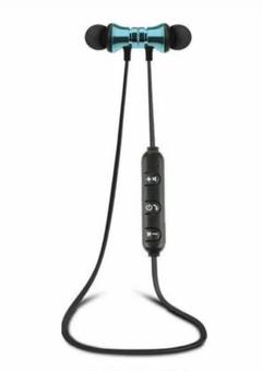 Bluetooth ワイヤレスイヤホン マグネット iPhone 防水 青 新品