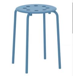 IKEA MARIUS マリウス スツール 丸椅子 ブルー - メルカリ