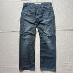 〜00s　メキシコ製　OLD GAP　切替パネル　革パッチ　ワイドデニム　Y2K